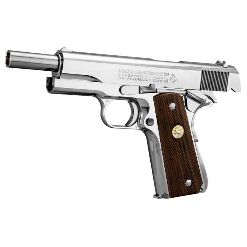 トイガン TOKYO MARUI COLT GOVERNMENT Series 70 コルト ガバメント シリーズ'70 ニッケルフィニッシュ - ガス